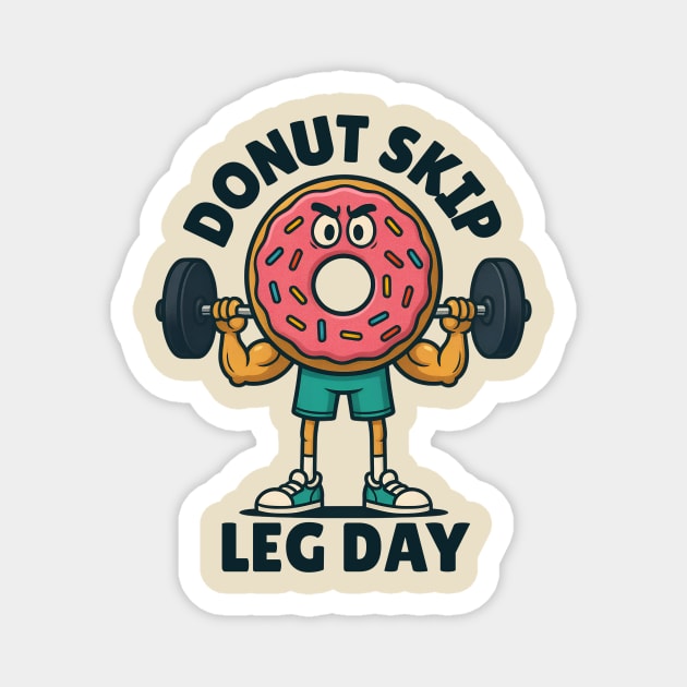 Donut Skip Leg Workout Magnet by The WYLD Tribe