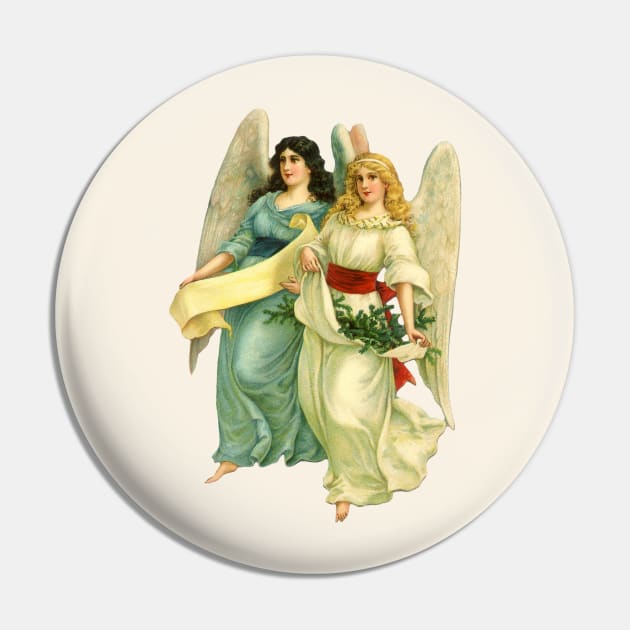 Victorian Christmas Angels Pin by MasterpieceCafe