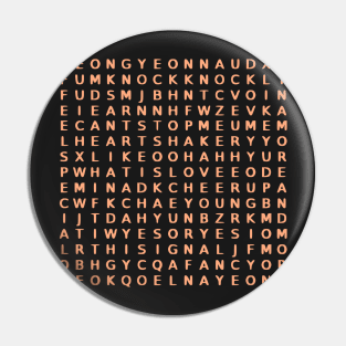 Twice Word Search Pin