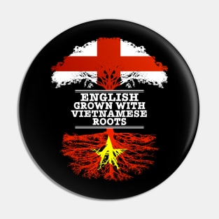 English Grown With Vietnamese Roots - Gift for Vietnamese With Roots From Vietnam Pin