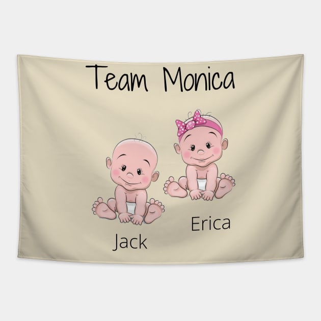 Friends/Monica babies Tapestry by Said with wit