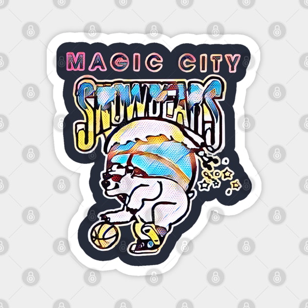 Magic City Snowbears Basketball Magnet by Kitta’s Shop