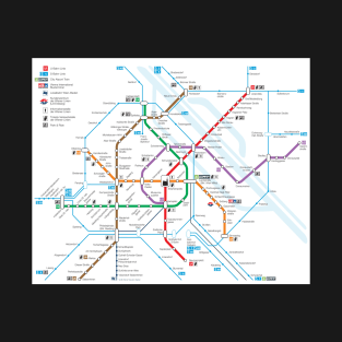 Vienna subway map T-Shirt