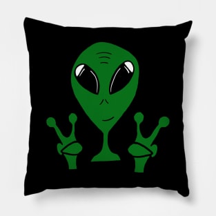 Alien bro double peace Pillow