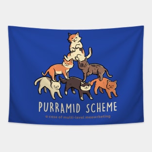 Purramid Scheme - Funny Cute Cat Gift Tapestry