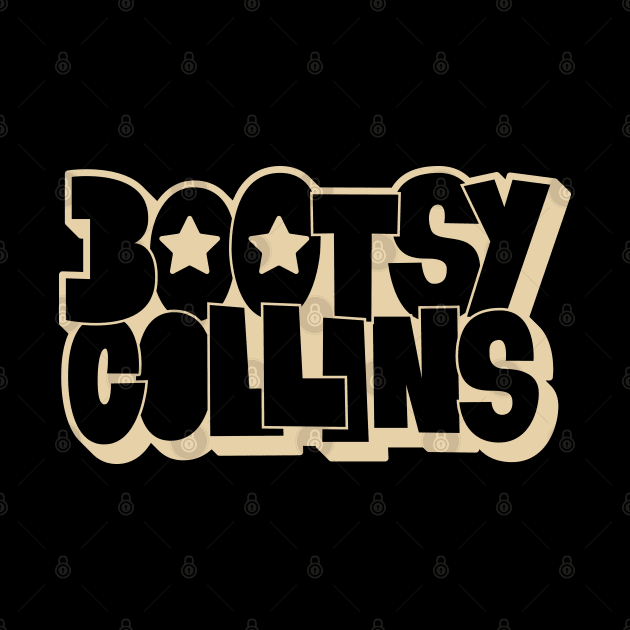 Bootsy Collins Funk Typography Design - Groovy and Legendary! by Boogosh