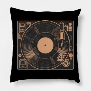 45 Record Adapter (Distressed) Pillow