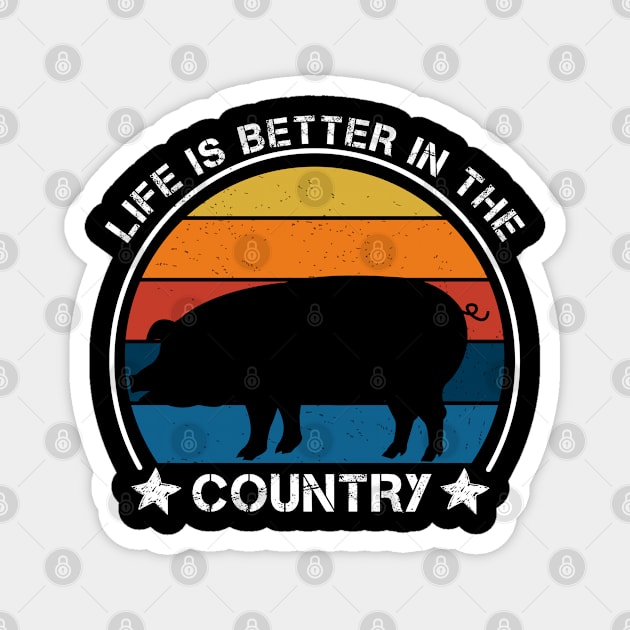 Life is Better In The Country Magnet by Magic Arts