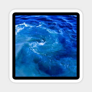 Tuquoise Blue Ocean Waves Magnet