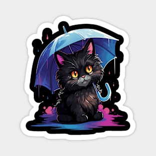 Ragdoll Rainy Day With Umbrella Magnet