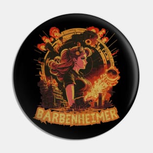 Retro Anime Barbie  Barbenheimer Pin