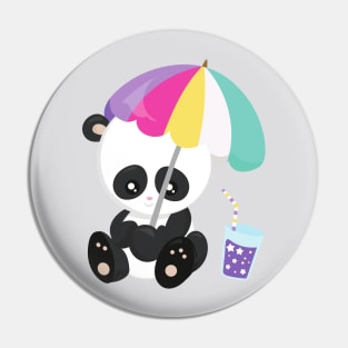 Cute Panda, Little Panda, Baby Panda, Sunshade Pin