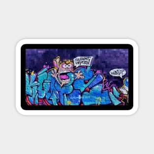 Screaming Graffiti Wall Magnet