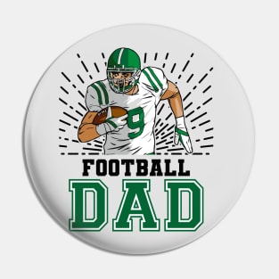 Football Dad // Retro Football Player Pin