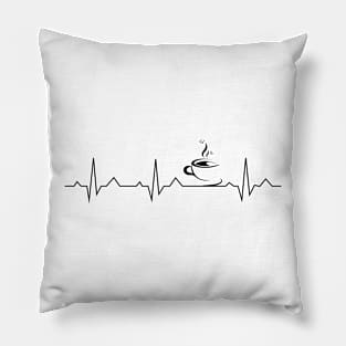 Coffee Heartbeat Pillow