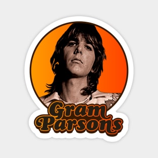 Gram Parsons // Outlaw Country Retro Americana Tribute Magnet