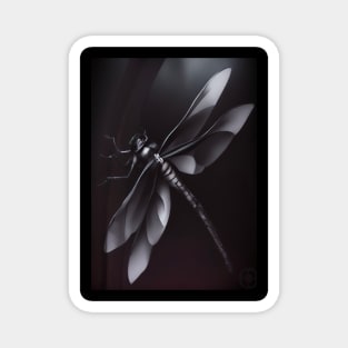 Dark Dragonfly Magnet