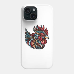 Design of a Huichol style rooster Phone Case