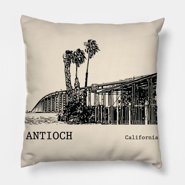 Antioch - California Pillow by Lakeric