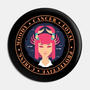 Cancer zodiac Pin