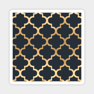 Moroccan - Navy & Gold Magnet