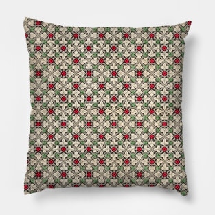 Floral Romantic Design Old School Pattern Pillow