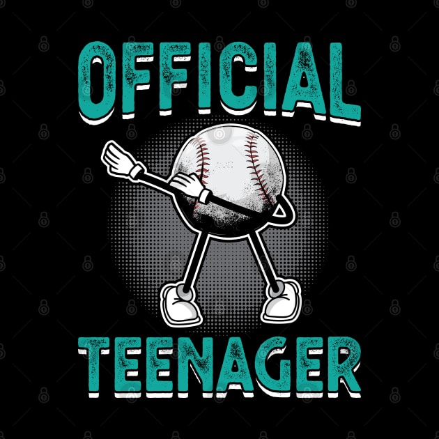 Official Teenager 13th Birthday Dabbing Basketball by Peco-Designs