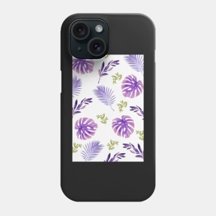 Beautiful Purple Foliage Design Print Phone Case