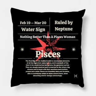 Proud Pisces Edition Pillow