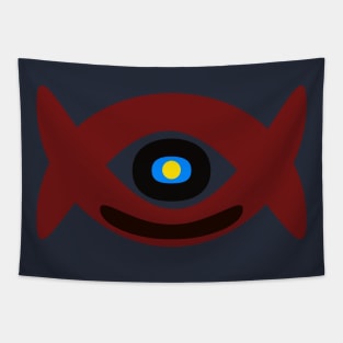 One eyed cute monster Tapestry