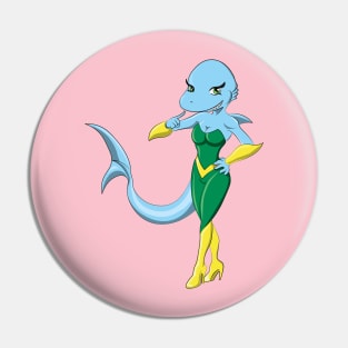 Sharky Girl Pin