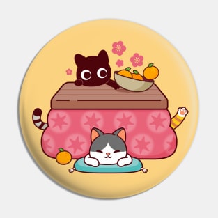 Kotatsu Cats Kawaii Pin