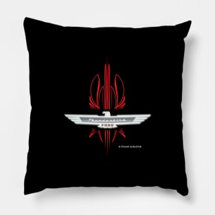 Thunderbird Emblem with Pinstripes Pillow