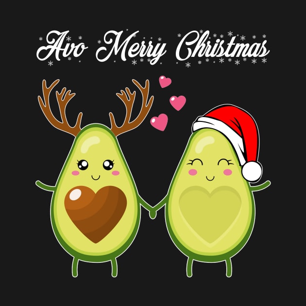 Avocado merry Christmas t-shirt | funny avo Christmas deer avocado Santa avocado t-shirt gift Christmas vegan by TeesCircle