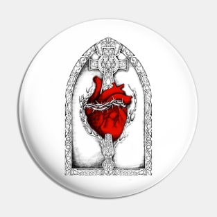 Sacred Heart of Jesus Christ - Red Variant Pin
