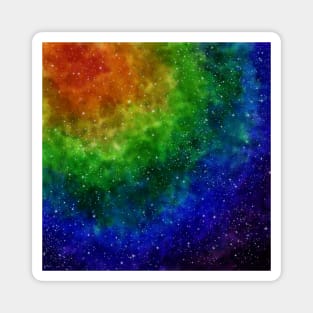 Gorgeous Rainbow Galaxy Magnet