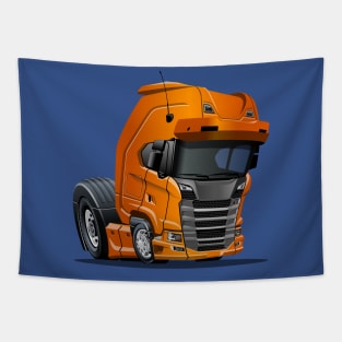 Cartoon truck Tapestry