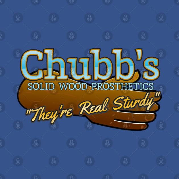 Disover Chubb Peterson's Solid Wood Prosthetics - Happy Gilmore - T-Shirt