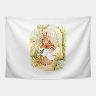 Beatrix Potter - Mrs Rabbit shopping time Tapestry