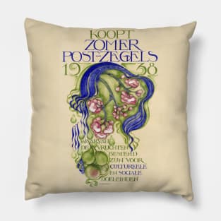 Poster for "culture stamps", social fundraiser Pillow