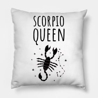 scorpio queen Pillow