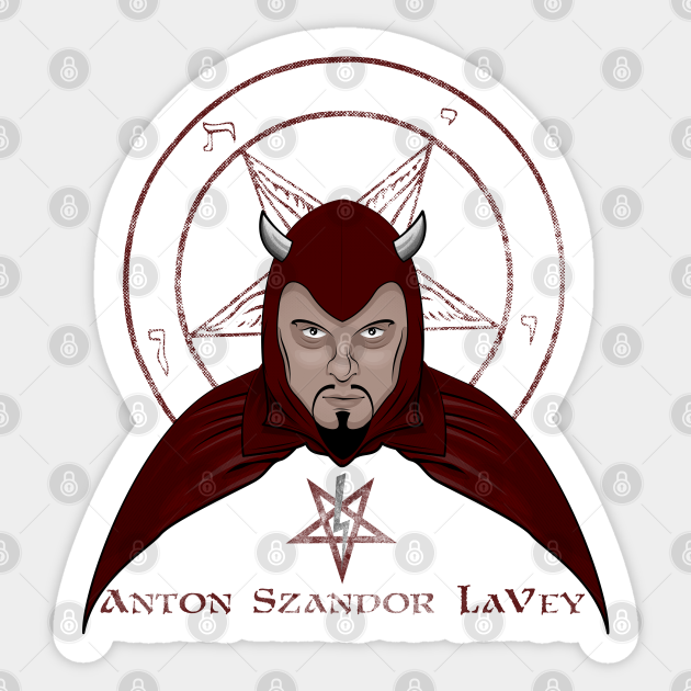 Anton Szandor Lavey - Anton Szandor Lavey - Pegatina | TeePublic MX