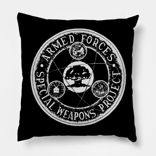 Armed Forces Special Weapons - WW2 Vintage Insignia Pillow by Distant War