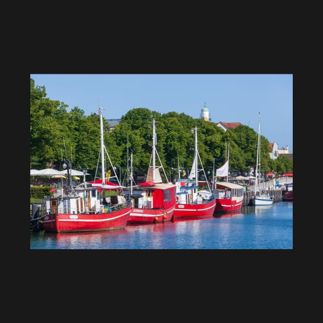 Fishing boats, Alter Strom, Warnemünde, Rostock, Mecklenburg-Western Pomerania by Kruegerfoto