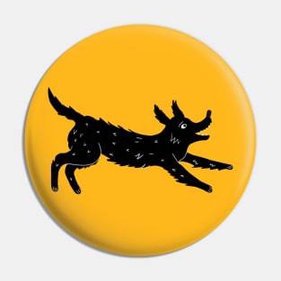 Black Dog Pin