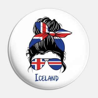 Iceland girl, Iceland Flag, Iceland gift heritage,  Icelander girlfriend,  Icelandic Pin