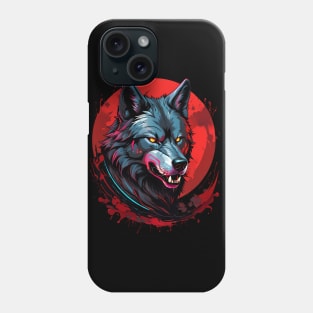 Wolf face bloodmoon Phone Case