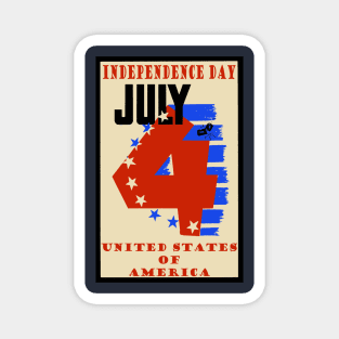 4th of July-Independence day Magnet