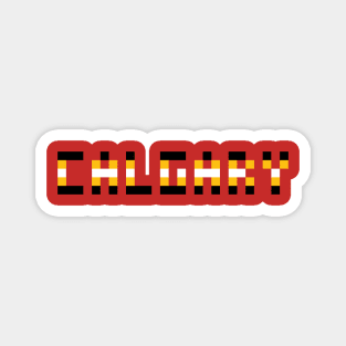 Pixel Hockey City Calgary 2017 Magnet