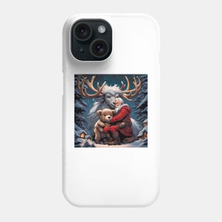 Teddy With Rudolf the Red Nose Reindeer Phone Case